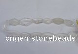 CNG2710 15.5 inches 18*25mm - 25*35mm freeform white crystal beads