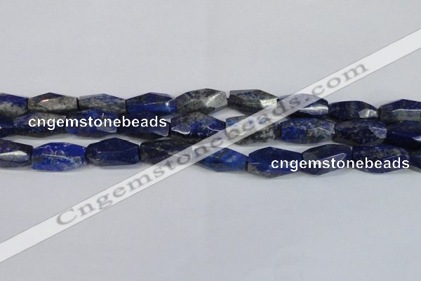 CNG2714 15.5 inches 12*25mm - 14*30mm faceted nuggets lapis lazuli beads