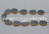 CNG2720 15.5 inches 18*28mm - 20*30mm freeform blue aventurine beads