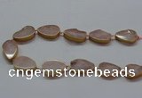 CNG2721 15.5 inches 18*28mm - 20*30mm freeform rose quartz beads