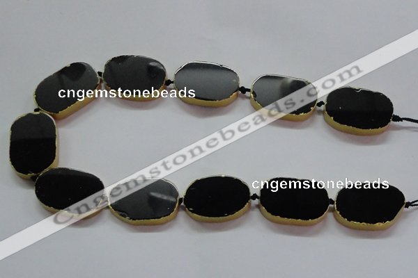 CNG2729 15.5 inches 18*28mm - 20*30mm freeform agate beads