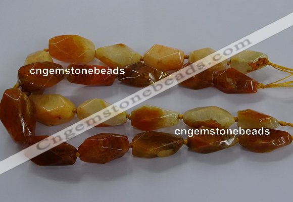 CNG2731 15.5 inches 15*30mm - 20*40mm nuggets agate beads