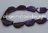 CNG2741 15.5 inches 28*40mm - 30*45mm freeform agate beads