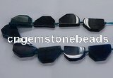 CNG2743 15.5 inches 28*40mm - 30*45mm freeform agate beads