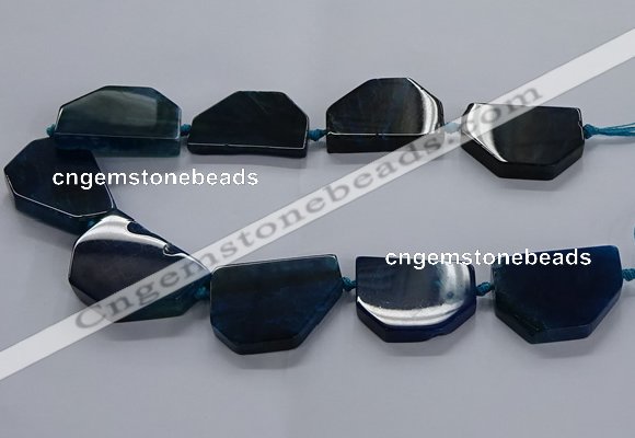 CNG2743 15.5 inches 28*40mm - 30*45mm freeform agate beads