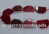 CNG2748 15.5 inches 30*45mm - 35*50mm freeform agate beads