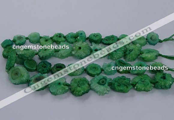 CNG2766 15.5 inches 15*20mm - 25*30mm freeform druzy agate beads