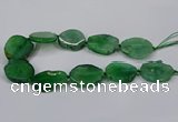 CNG2779 15.5 inches 30*35mm - 35*40mm freeform agate beads