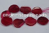 CNG2786 15.5 inches 35*40mm - 45*50mm freeform agate beads