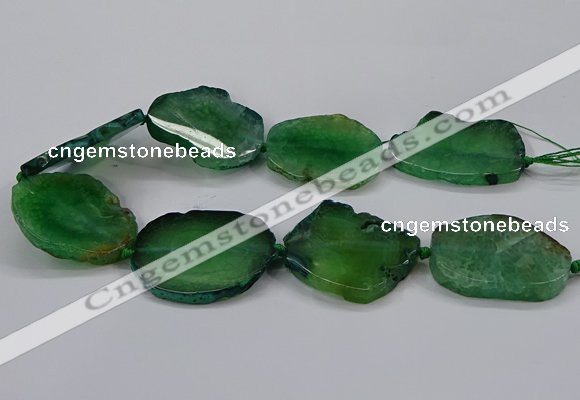 CNG2788 15.5 inches 35*40mm - 45*50mm freeform agate beads