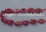 CNG2803 15.5 inches 25*30mm - 30*40mm freeform druzy agate beads