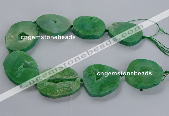 CNG2815 15.5 inches 30*45mm - 35*50mm freeform druzy agate beads