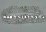 CNG2823 10*14mm - 13*18mm faceted nuggets white crystal beads