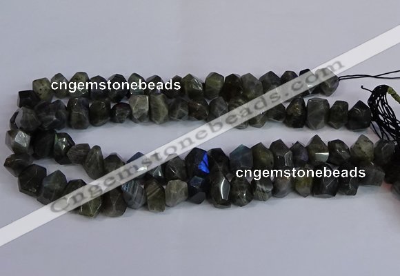 CNG2830 15.5 inches 10*14mm - 13*18mm faceted nuggets labradorite beads