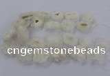 CNG2846 15.5 inches 30*40mm - 45*50mm freeform druzy agate beads