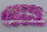 CNG2848 15.5 inches 30*40mm - 45*50mm freeform druzy agate beads