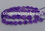 CNG2849 15.5 inches 15*20mm - 25*30mm freeform druzy agate beads