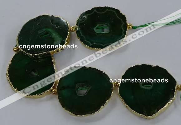 CNG2863 8 inches 40*45mm - 50*60mm freeform druzy agate beads