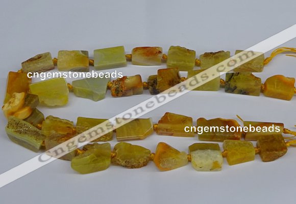 CNG2900 15.5 inches 12*16mm - 15*25mm freeform agate beads