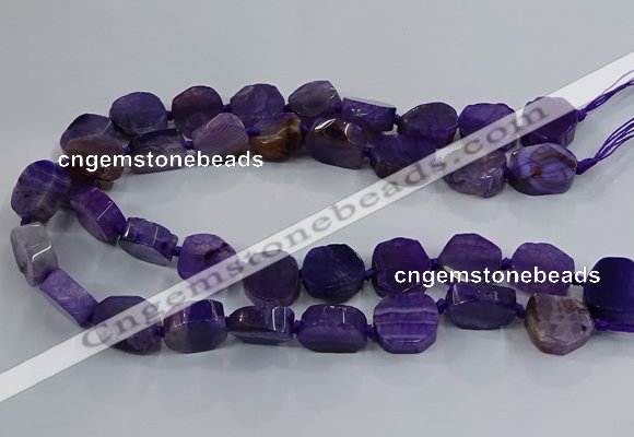 CNG2908 15.5 inches 12*16mm - 15*25mm freeform agate beads