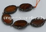 CNG2914 7.5 inches 25*35mm oval agate gemstone beads wholesale