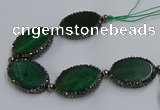 CNG2918 7.5 inches 25*35mm oval agate gemstone beads wholesale