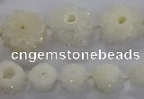 CNG2934 15.5 inches 8*10mm - 15*18mm freeform plated druzy agate beads