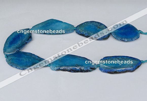 CNG2953 15.5 inches 25*35mm - 30*50mm freeform agate beads