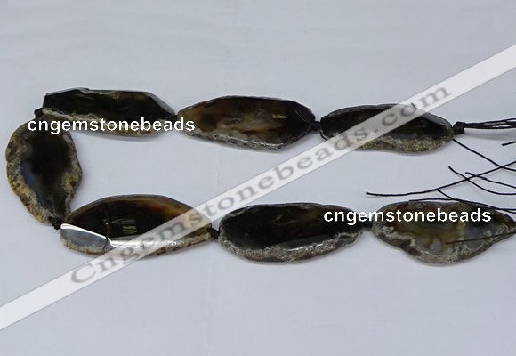 CNG2956 15.5 inches 25*35mm - 30*50mm freeform agate beads