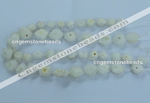 CNG2965 15.5 inches 8*10mm - 15*18mm freeform druzy agate beads