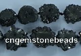 CNG2973 15.5 inches 8*10mm - 15*18mm freeform druzy agate beads