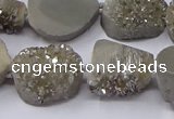 CNG2976 15.5 inches 13*18mm - 20*25mm freeform druzy agate beads