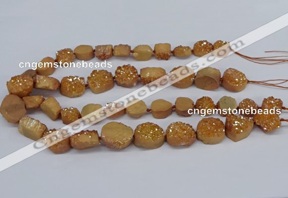 CNG2978 15.5 inches 12*16mm - 20*25mm freeform druzy agate beads