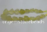 CNG3005 15.5 inches 15*20mm - 22*30mm nuggets lemon quartz beads