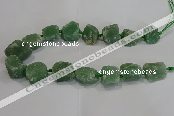 CNG3007 15.5 inches 15*20mm - 22*30mm nuggets green aventurine beads