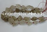 CNG3018 15.5 inches 15*20mm - 22*30mm nuggets smoky quartz beads