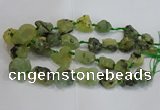 CNG3020 15*20mm - 22*30mm nuggets green rutilated quartz beads