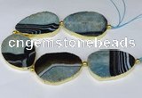 CNG3039 7.5 inches 35*45mm - 40*55mm freeform druzy agate beads