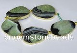 CNG3040 7.5 inches 35*45mm - 40*55mm freeform druzy agate beads