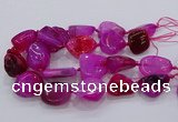 CNG3048 25*30mm - 30*40mm nuggets agate gemstone beads