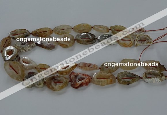 CNG3060 15.5 inches 13*18mm - 18*25mm freeform druzy agate beads