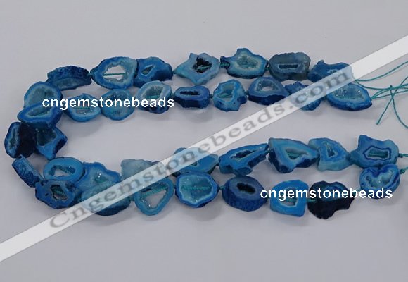 CNG3065 15.5 inches 13*18mm - 18*25mm freeform druzy agate beads