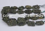 CNG3076 15.5 inches 20*30mm - 22*40mm nuggets green kyanite beads