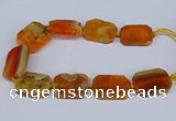 CNG3080 15.5 inches 30*40mm - 35*45mm freeform agate beads