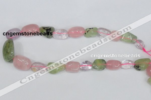 CNG310 15.5 inches 10*14mm – 20*22mm nuggets mixed quartz beads