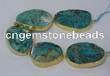 CNG3121 8 inches 30*45mm - 40*50mm freeform ocean agate beads