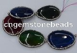 CNG3128 8 inches 45*55mm - 50*60mm freeform agate gemstone beads