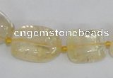 CNG313 15.5 inches 10*14mm – 15*20mm nuggets citrine gemstone beads