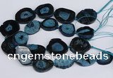 CNG3134 15.5 inches 30*35mm - 35*45mm freeform druzy agate beads