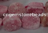 CNG3146 15.5 inches 12*16mm - 20*25mm freeform druzy agate beads